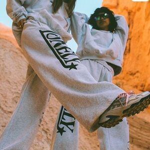 LONELY GHOST x MERREL Gray Wide Leg sweatpants